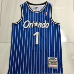 Maillot de Basket #1 Tracy Mcgrady Magic 2003-04 authentique Bleu